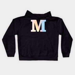 The Letter M Rainbow Design Kids Hoodie